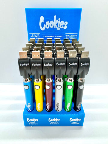 Cookies Vape Battery – 900mAh Adjustable Voltage | 510 Thread