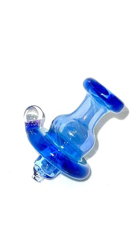 Fumed Carb Cap w Micro Opal by Shine Glassworks